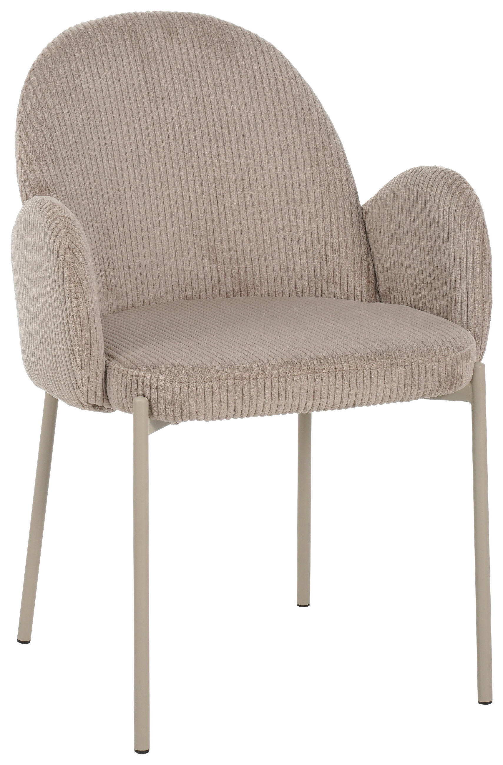 VIERFUßSTUHL - Champagner/Beige, KONVENTIONELL, Textil/Metall (57/85/61cm) - MID.YOU