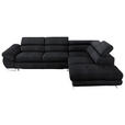 ECKSOFA in Webstoff Anthrazit  - Anthrazit, Design, Textil/Metall (280/235cm) - Hom`in