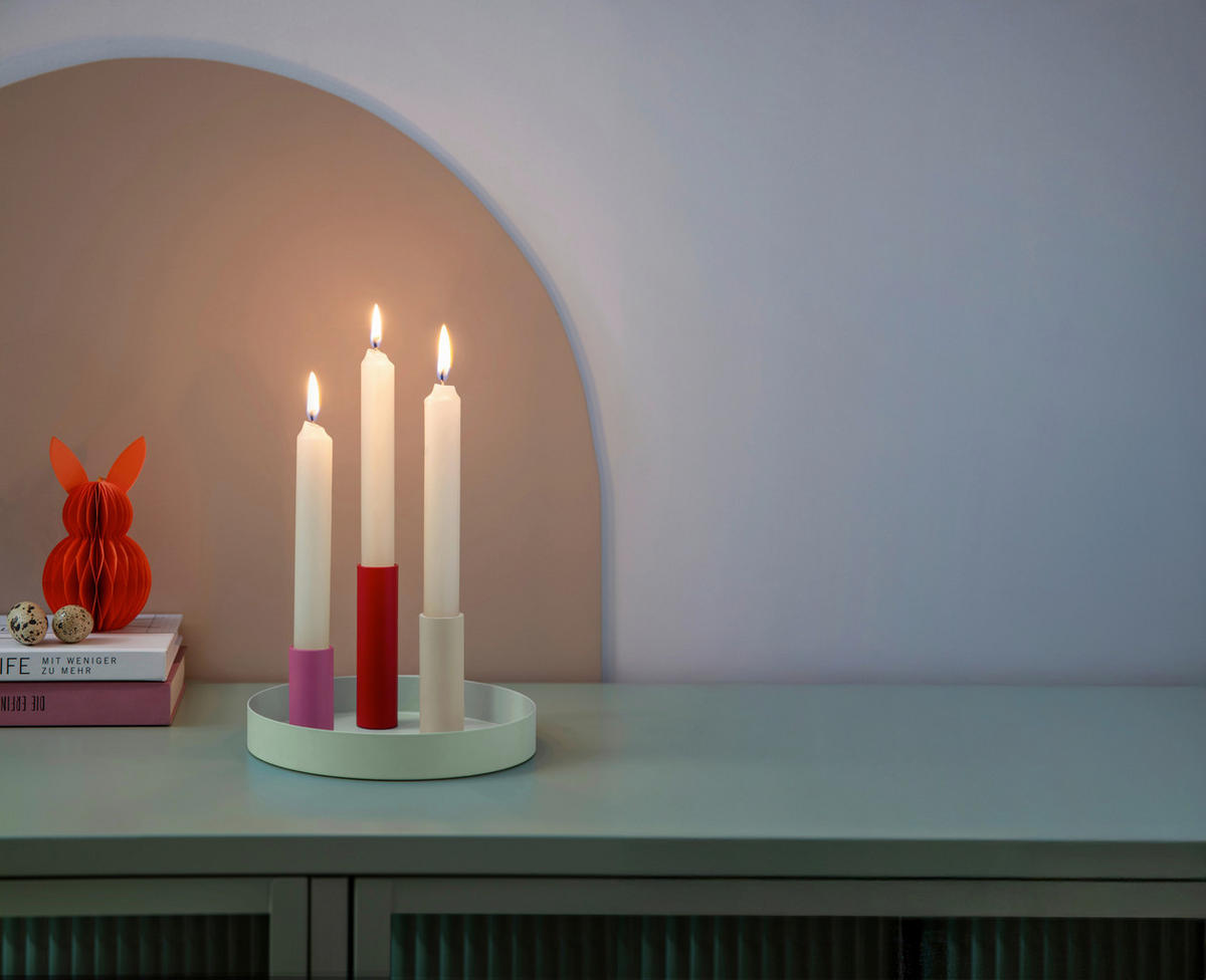 KERZENHALTER - Multicolor, Basics, Metall (17/17/2,5cm)