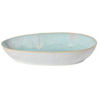 SERVIERPLATTE - Weiß/Hellblau, Basics, Keramik (36/22cm) - Costa Nova
