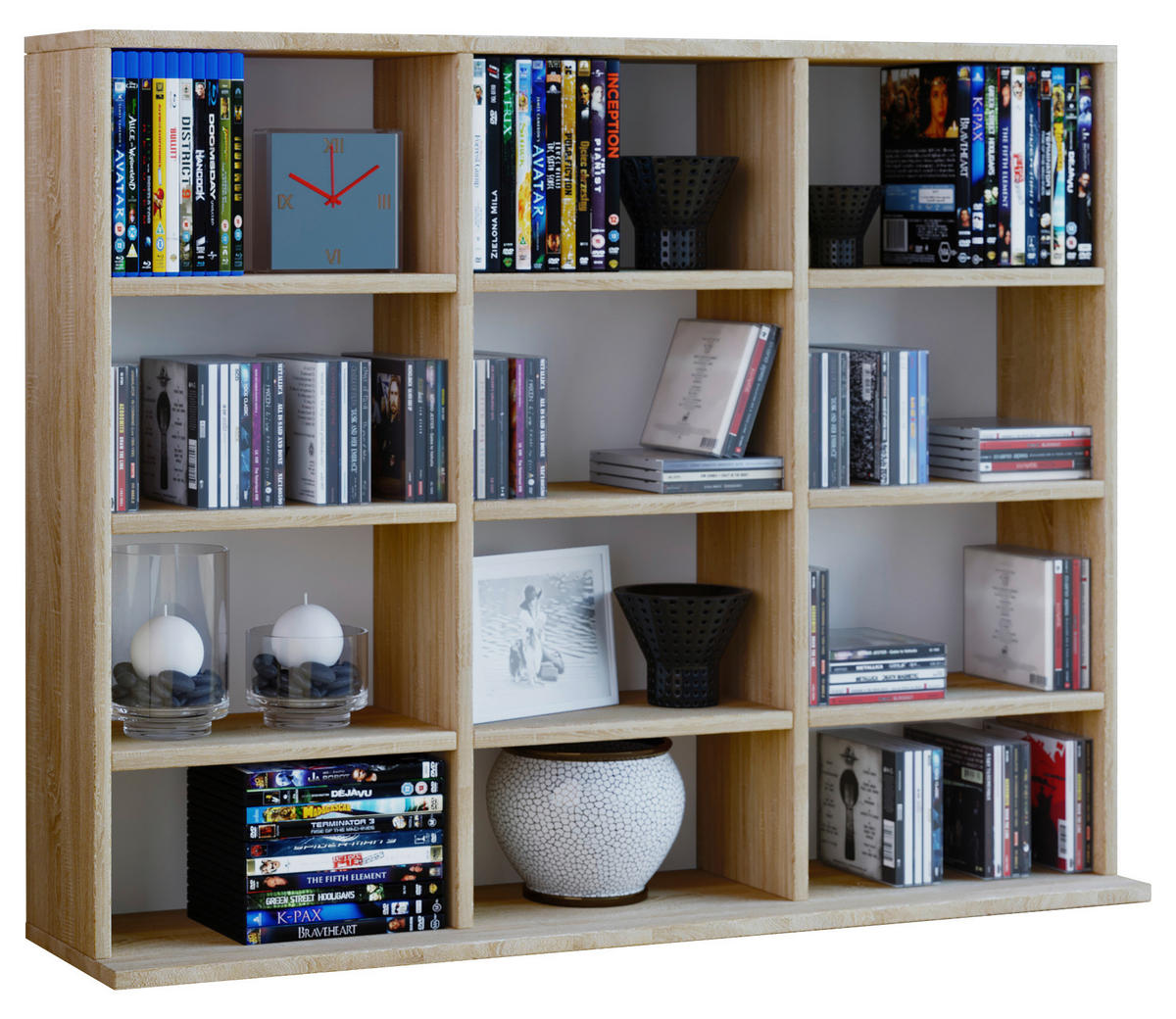 HYLLA i 102/83/18 (23) cm ekfärgad  - ekfärgad, Klassisk, trämaterial (102/83/18 (23)cm) - MID.YOU