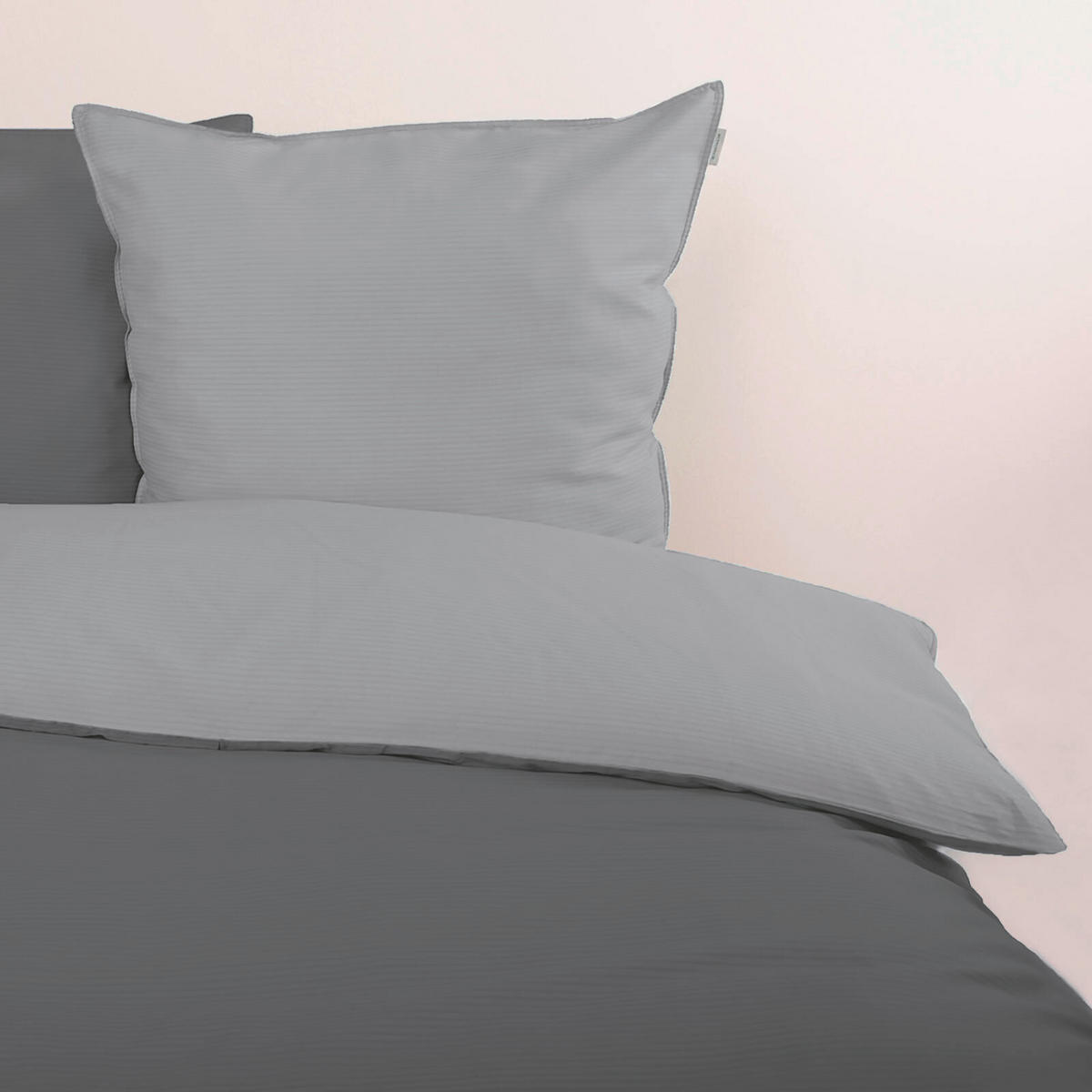 WENDEBETTWÄSCHE Satin 200/220 cm  - Grau, Basics, Textil (200/220cm) - Tom Tailor