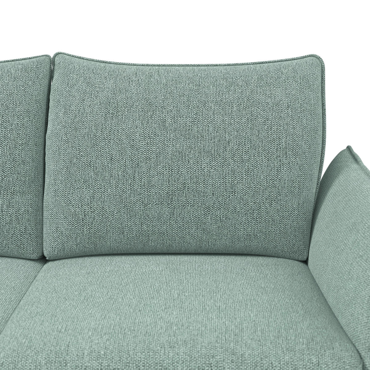 RÉCAMIERE Chenille Hellblau  - Schwarz/Hellblau, Konventionell, Textil/Metall (206/90/92cm) - Elegando