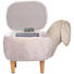 HOCKER in Holz, Kunststoff, Textil Grau - Naturfarben/Grau, Trend, Holz/Kunststoff (60/55/33cm) - My Baby Lou HOCKER in Holz, Kunststoff, Textil Grau - Naturfarben/Grau, Trend, Holz/Kunststoff (60/55/33cm) - My Baby Lou