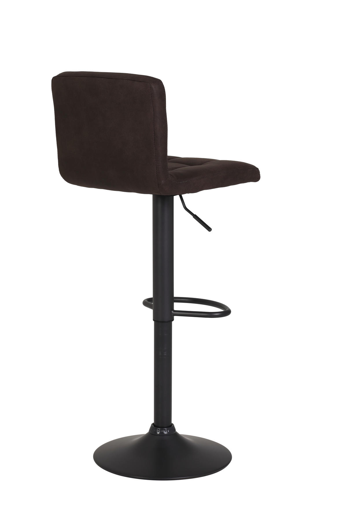 BARHOCKER-SET Mikrofaser Schlammfarben Stahl Sitzfläche 360° drehbar  - Schlammfarben/Dunkelgrau, MODERN, Textil/Metall (40/85/48cm) - MID.YOU