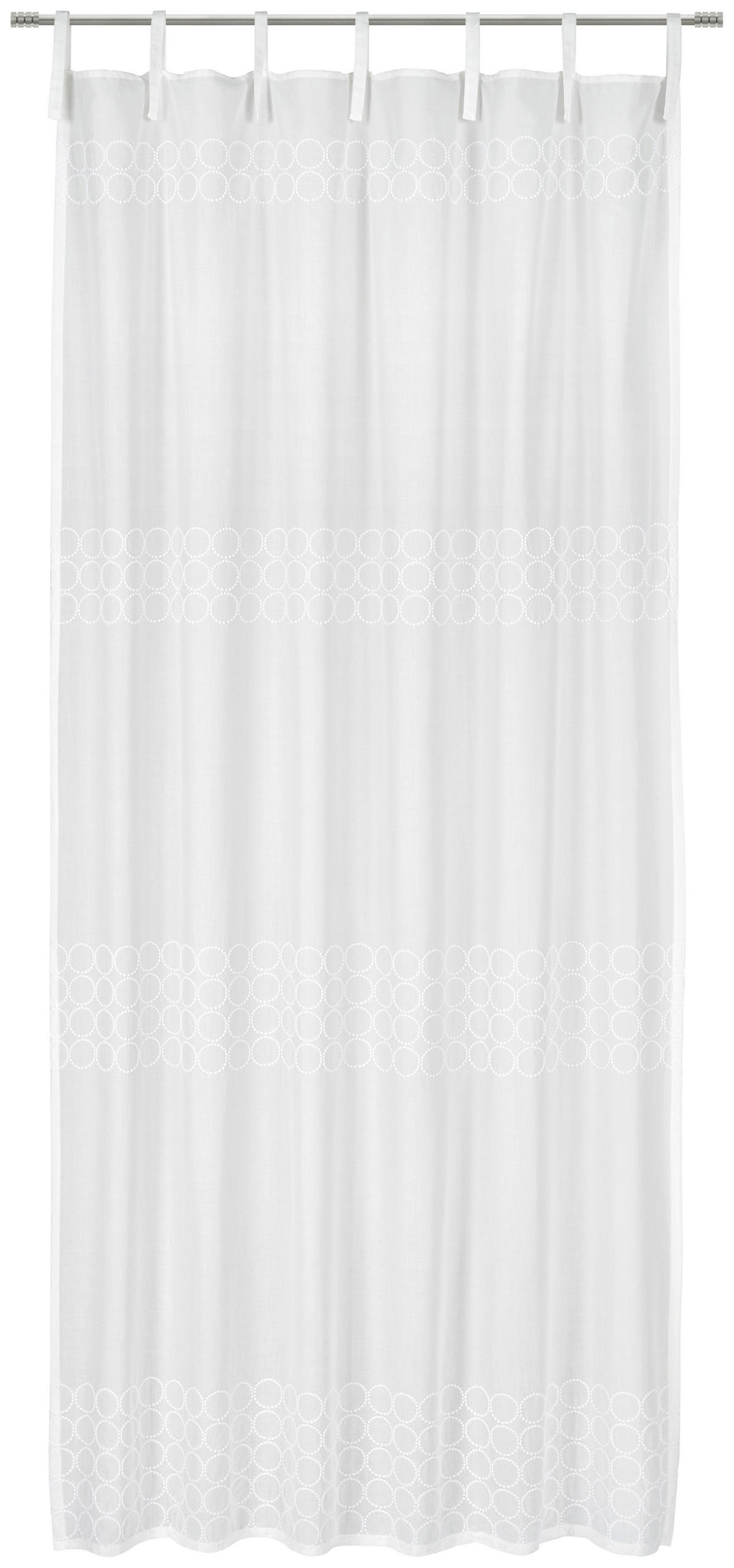 HOTOVÝ ZÁVĚS, poloprůhledné, 140/255 cm - bílá, Trend, textil (140/255cm) - Esposa