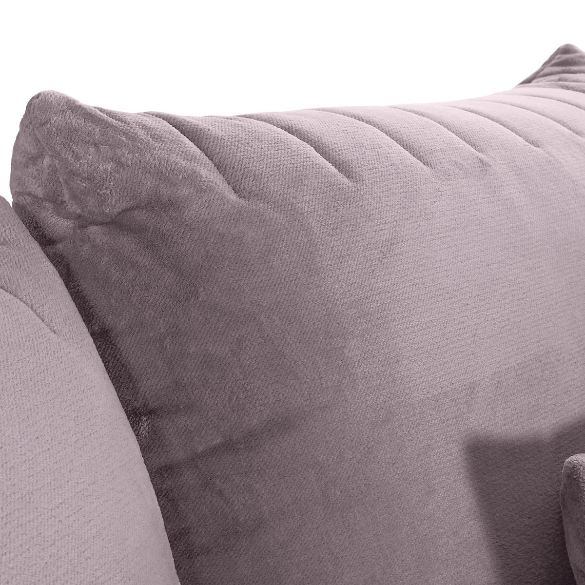 HÖRNSOFFA i plysch grå  - svart/grå, Klassisk, textil/plast (270/170cm) - MID.YOU