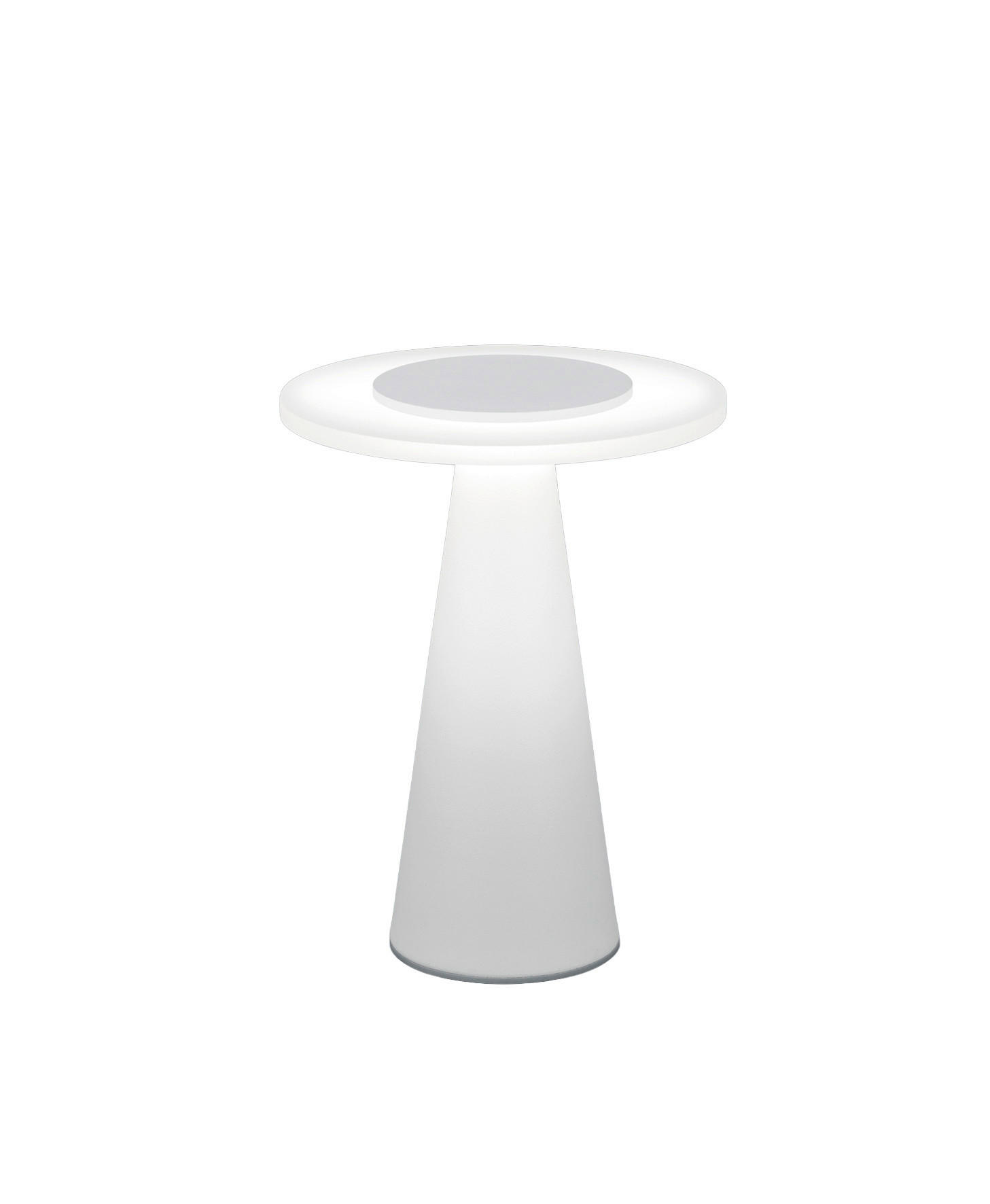 LED-TISCHLEUCHTE Bax 17/20 cm  - Weiß, Design, Kunststoff/Metall (17/20cm) - Helestra