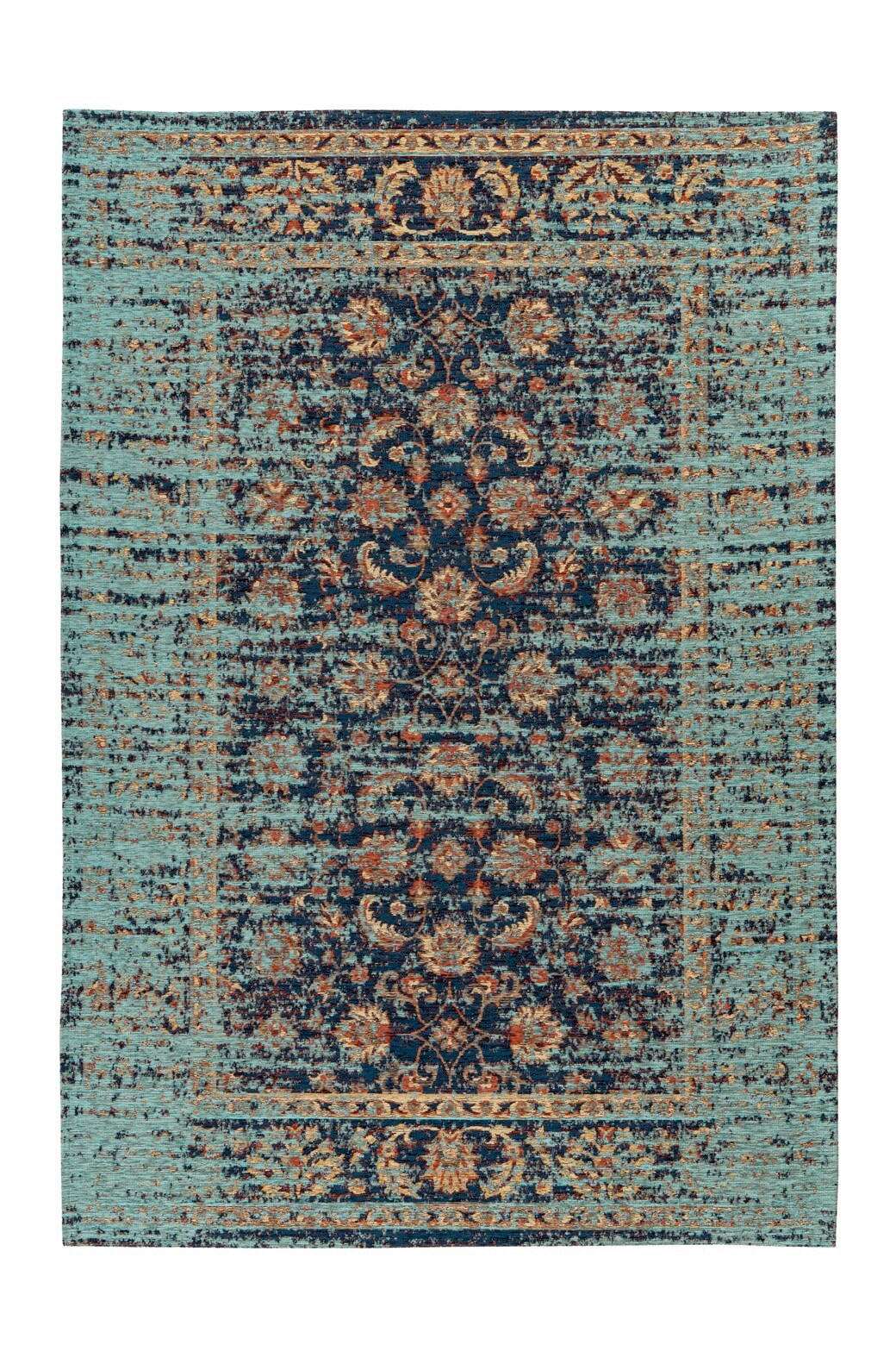 TEPPICH 80/150 cm Charme 225 Multi / Blau Blau, Multicolor  - Blau/Multicolor, KONVENTIONELL, Textil (80/150cm)