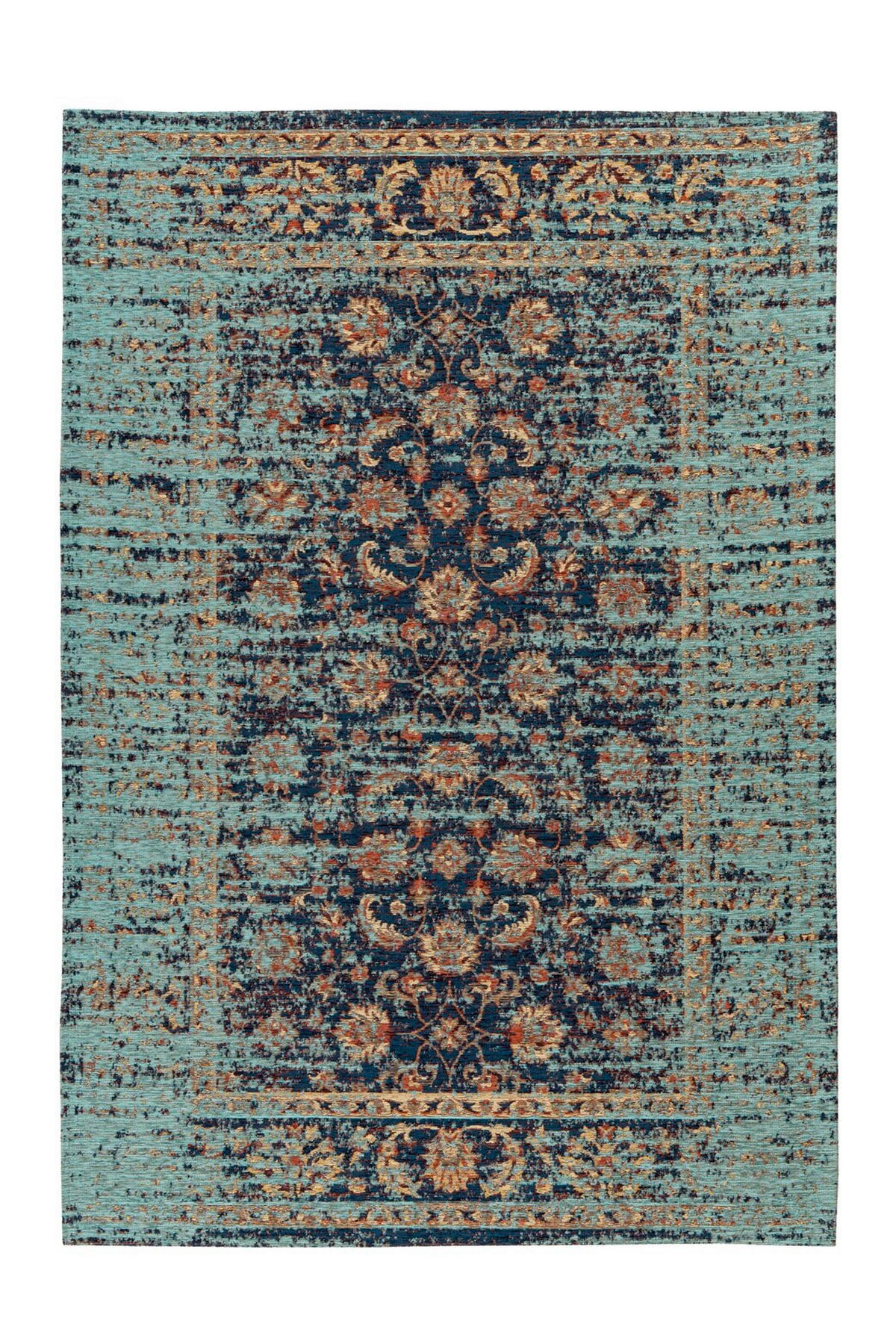 TEPPICH 200/290 cm Charme 225 Multi / Blau Blau, Multicolor  - Blau/Multicolor, KONVENTIONELL, Textil (200/290cm)