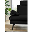 ECKSOFA in Echtleder Schwarz  310/180 cm  - Schwarz, Design, Leder/Metall (310/180cm) - Dieter Knoll