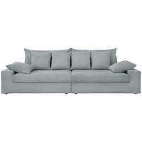 VIERSITZER-SOFA Cord Hellblau  - Schwarz/Hellblau, MODERN, Kunststoff/Textil (308/80/140cm) - Livetastic