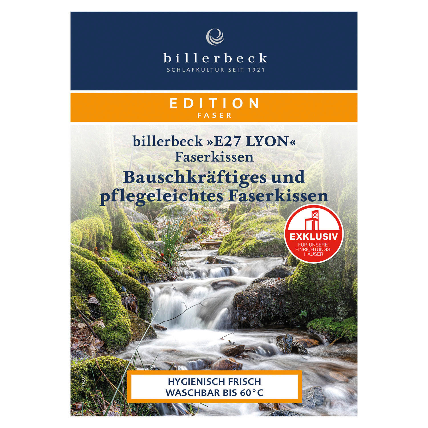 Thumbnail - Billerbeck Kopfkissen, Weiß, Textil, Füllung: Polyester, Faserbällchen, 80x80 cm, temperaturausgleichend, strapazierfähi...