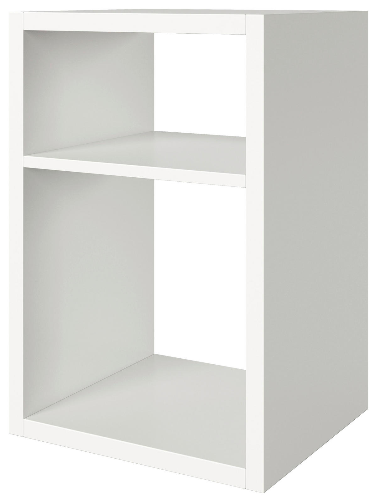 REGAL 58/39/34 cm bela  - bela, Basics, leseni material (58/39/34cm) - MID.YOU