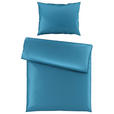 BETTWÄSCHE TANJA Satin 140/200 cm - Blau, Basics, Textil (140/200cm) - Novel