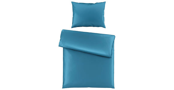 BETTWÄSCHE TANJA Satin 140/200 cm - Blau, Basics, Textil (140/200cm) - Novel