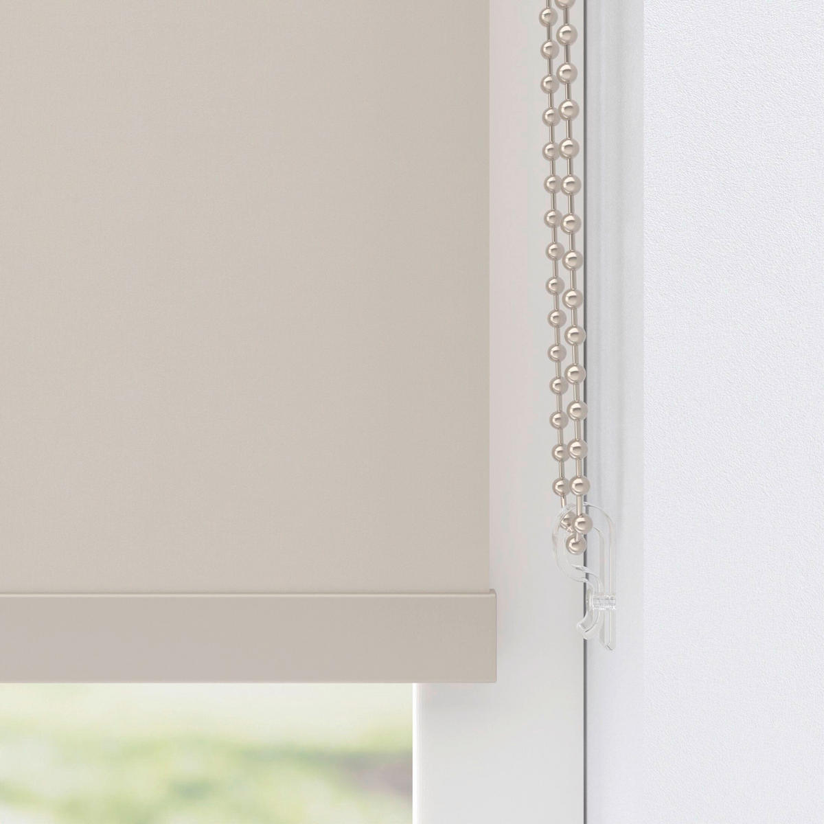 VERDUNKELUNGSROLLO  - Creme, Basics, Textil (130/190cm)