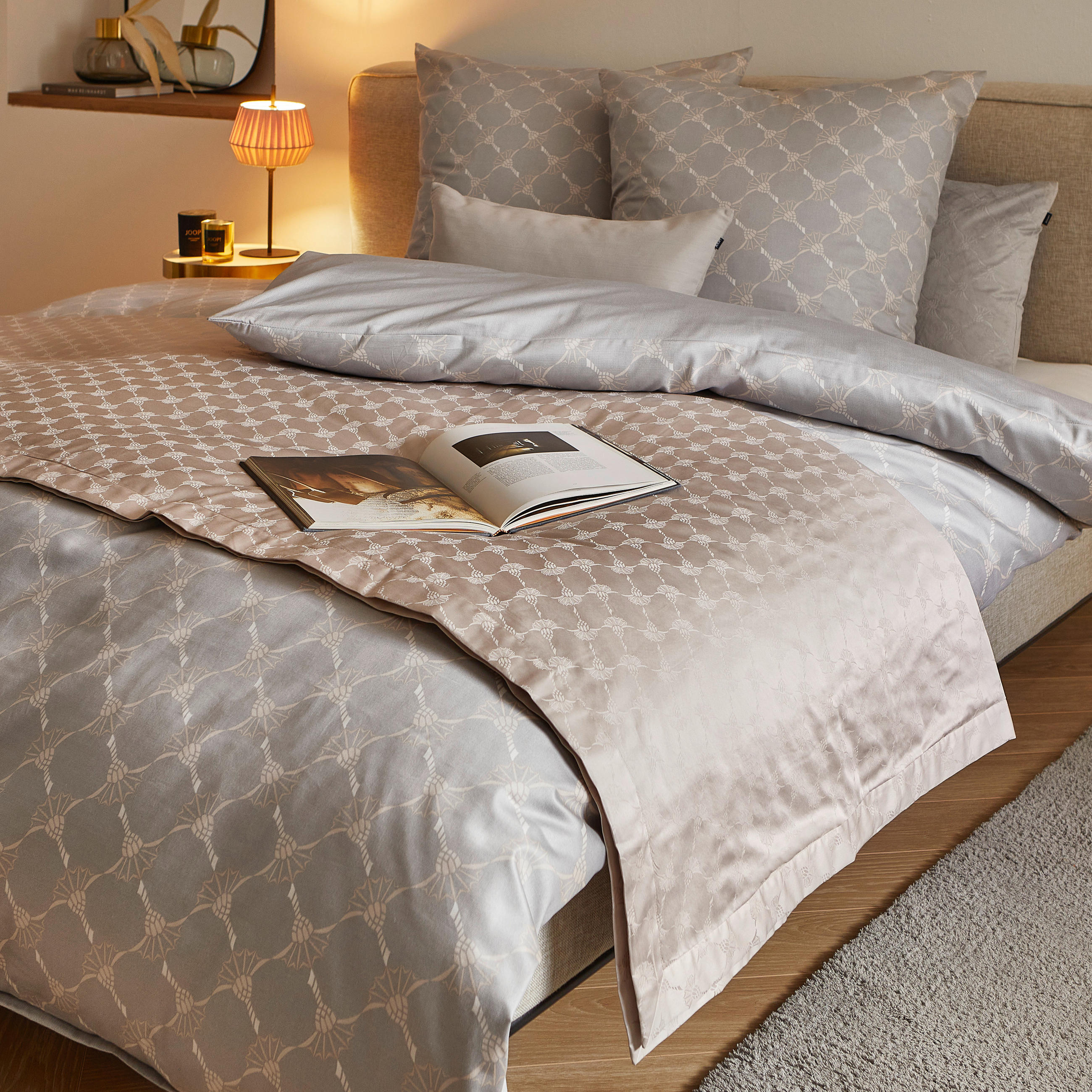 PLAID Cornflower 150/210 cm  - Sandfarben, Design, Textil (150/210cm) - Joop!