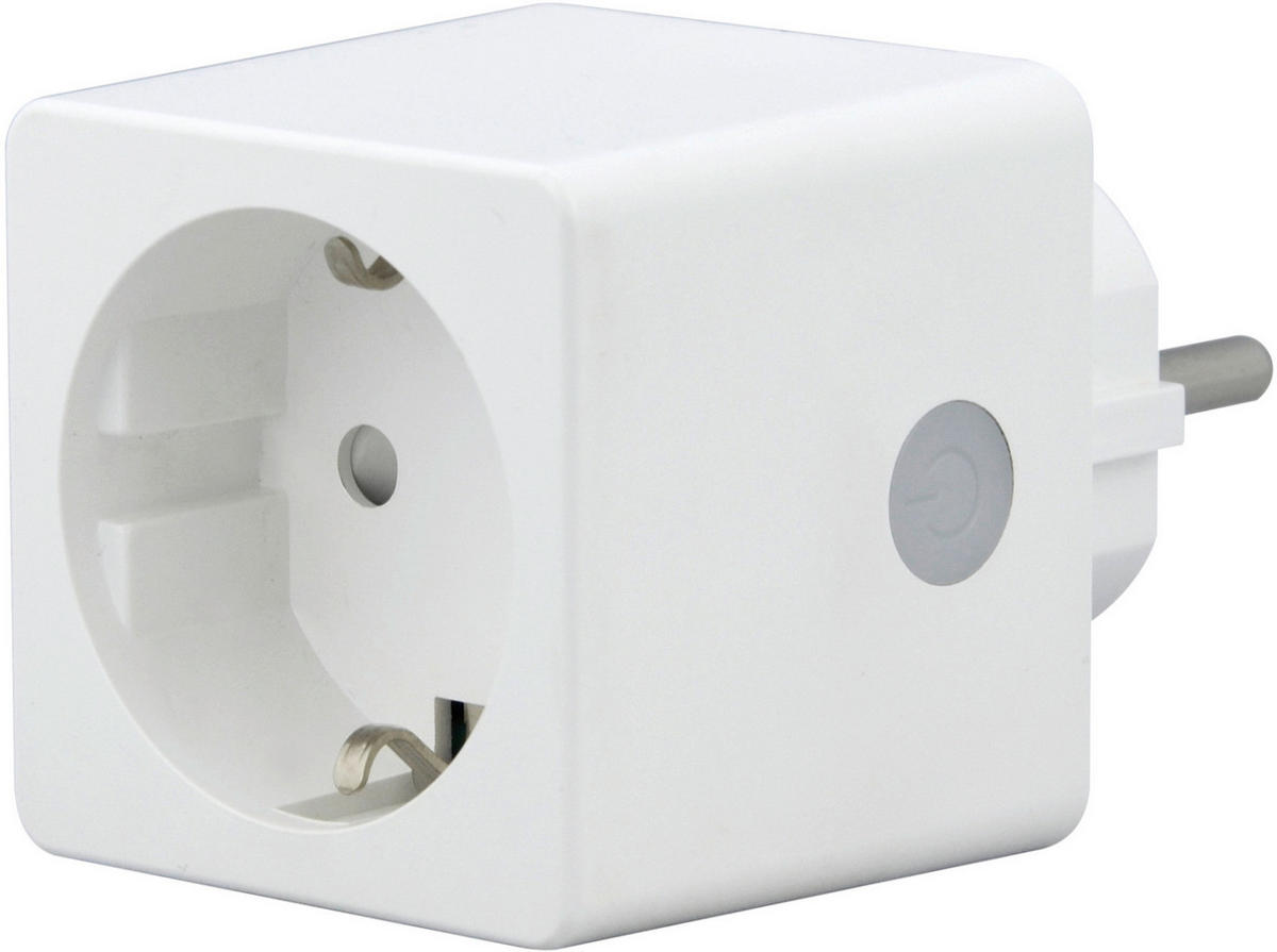 ADAPTERSTECKER - Weiß, Basics, Kunststoff (5,2/5,2/4,9cm)