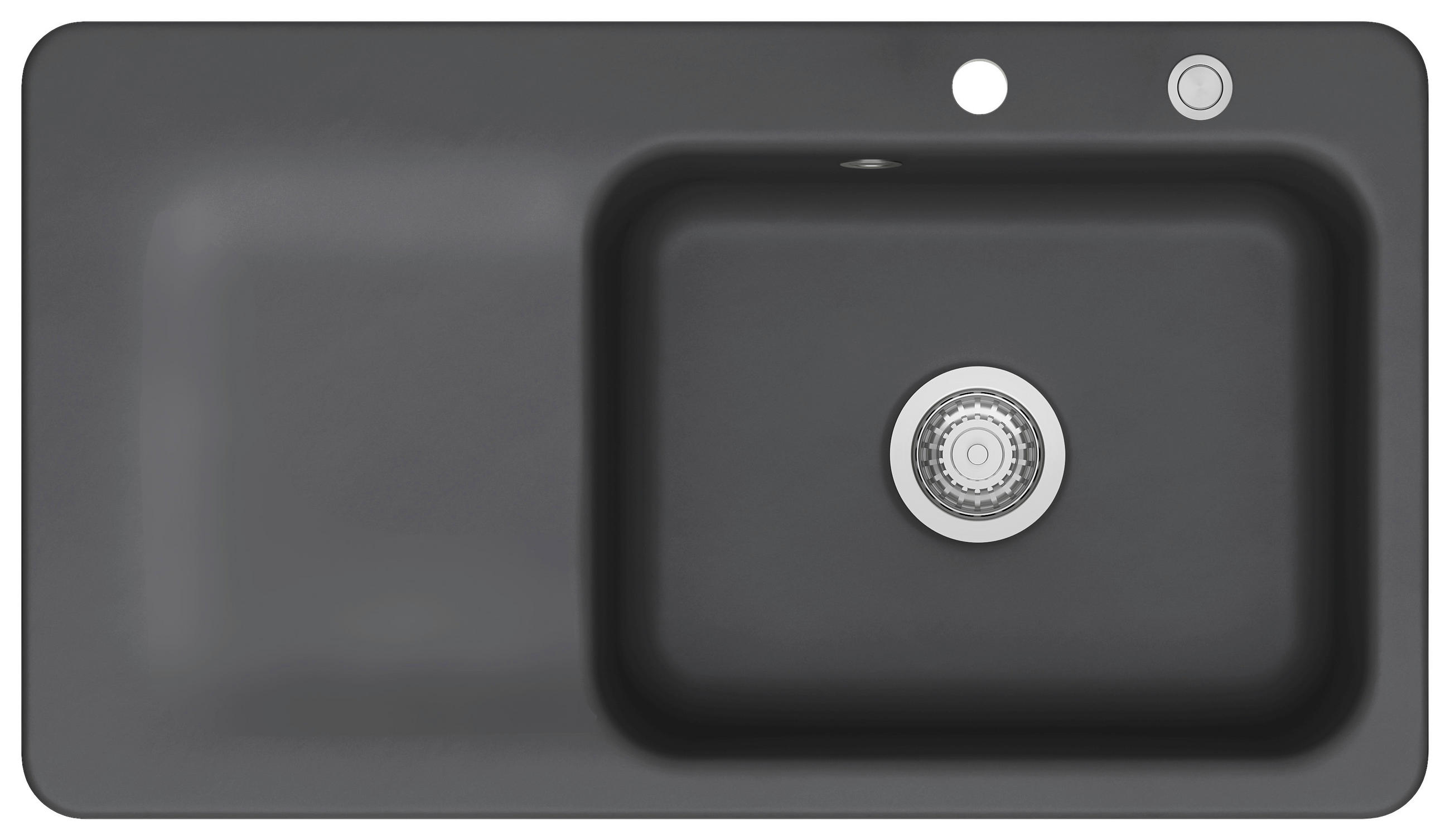 SPÜLE Juna 90 / 50140285  - Schieferfarben, Basics, Keramik (90/20/51cm) - Systemceram