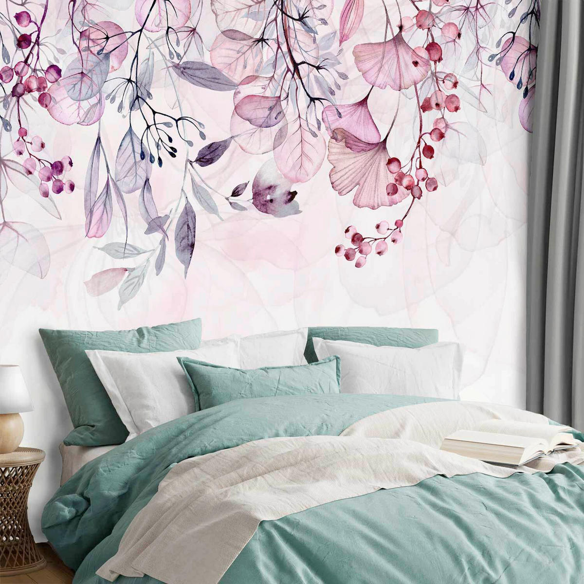 FOTOTAPETE - Pink/Weiß, LIFESTYLE, Textil (450/315cm) - artgeist