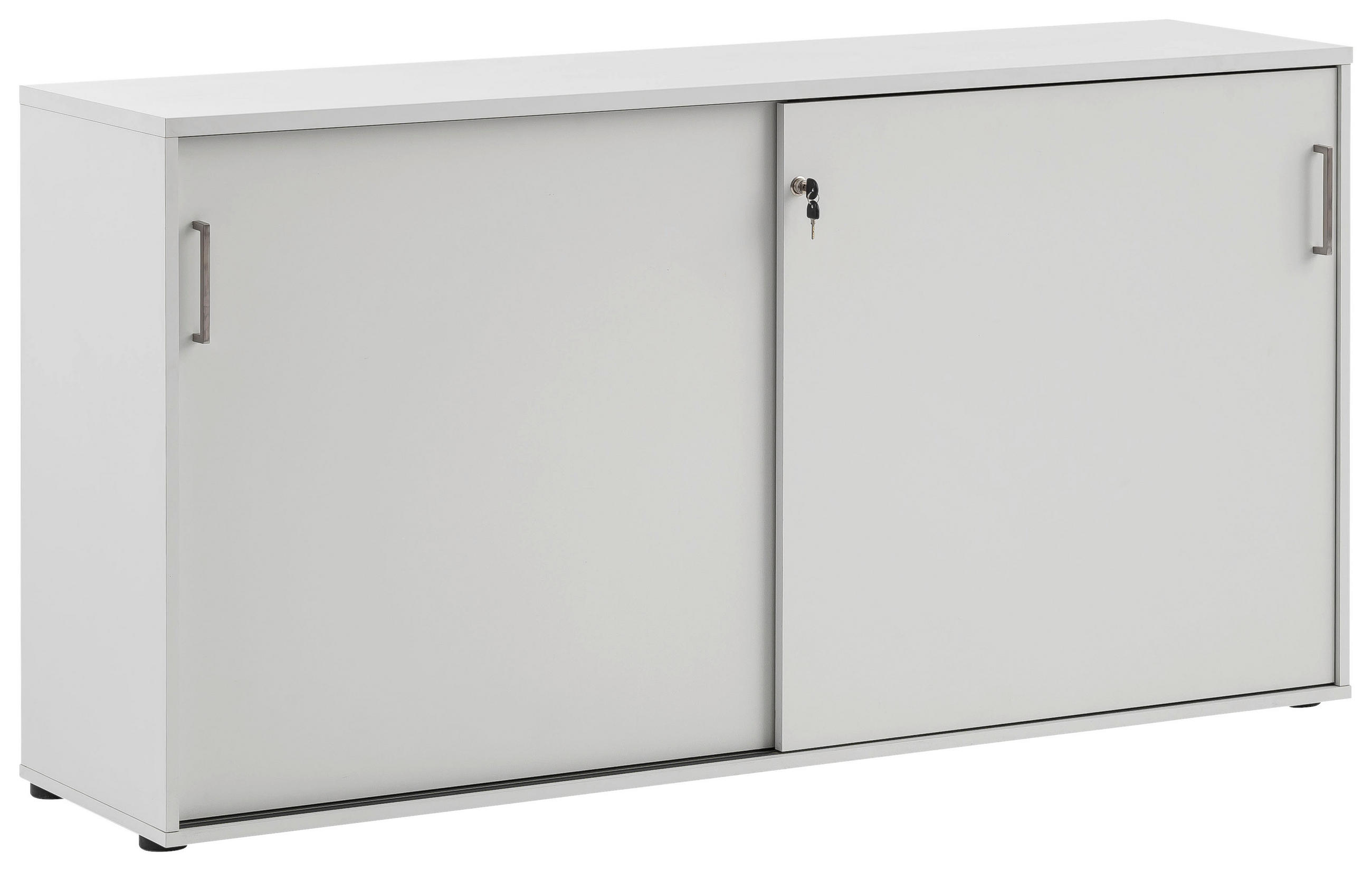 AKTENSCHRANK Hellgrau  - Hellgrau, KONVENTIONELL, Holzwerkstoff (160/84,2/41cm) - MID.YOU