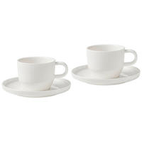 KAPUCSÍNÓS CSÉSZE ÉS CSÉSZEALJ  - fehér, Design, kerámia - Dieter Knoll