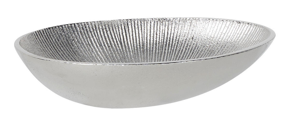 DEKORAČNÁ MISKA - strieborná, Design, kov (23/18/5cm) - Ambia Home