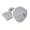 ÉTKEZŐALÁTÉT textil  - világosszürke, Lifestyle, textil (43,5/33/3,5cm) - Justinus