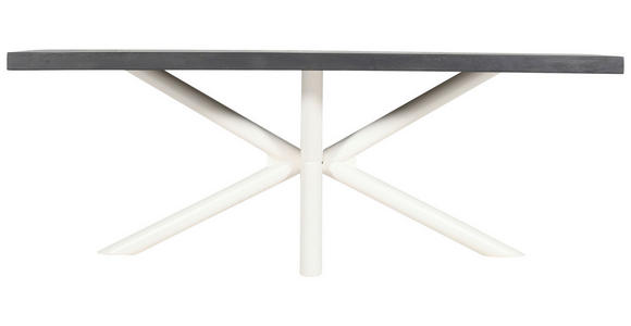 TISCHGESTELL in Metall 160/75/72 cm - Creme, Design, Metall (160/75/72cm) - Landscape
