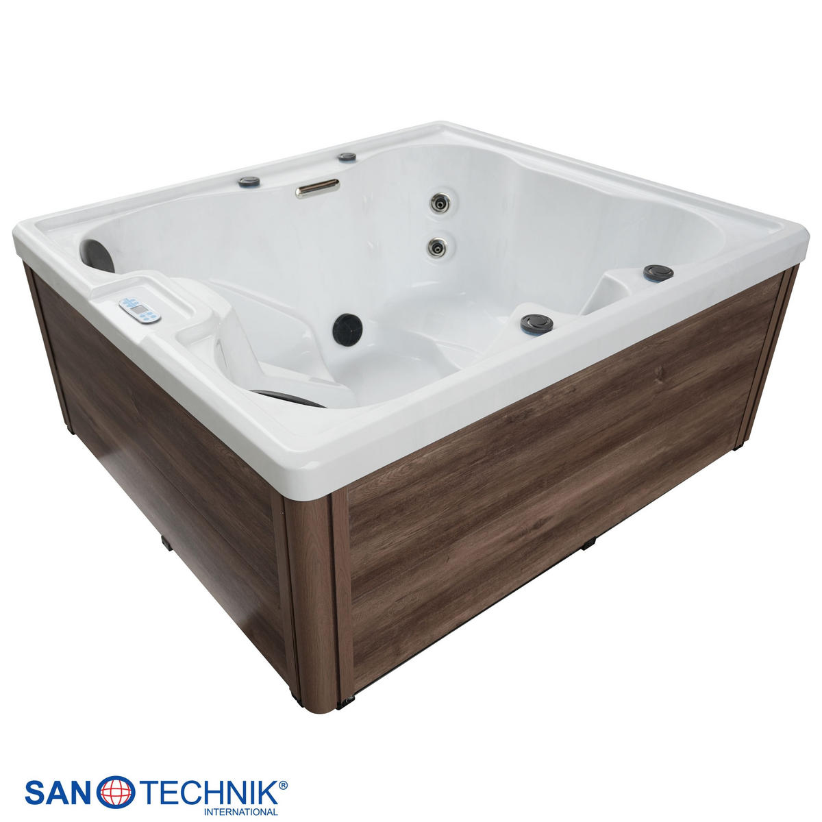 WHIRLPOOL Parma 180/160/76 cm  - Grauweiß, KONVENTIONELL, Kunststoff (180/160/76cm) - Sanotechnik