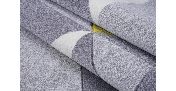WEBTEPPICH 120/170 cm Gelb, Grau, Weiß - Gelb/Weiß, Textil (120/170cm) - Novel