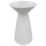 KERZENHALTER - Weiß, Basics, Keramik (9/16,1cm) - Ambia Home