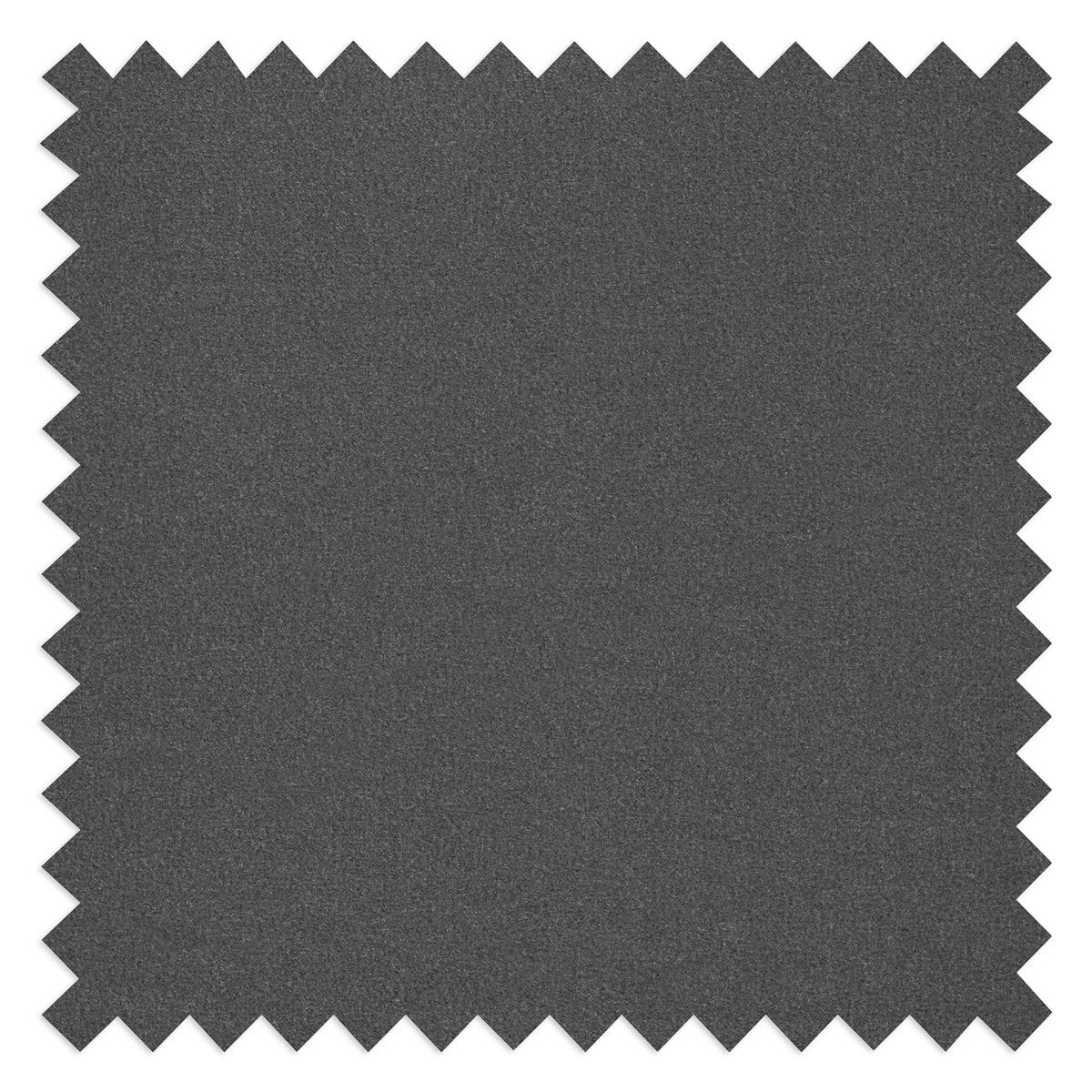 ECKSOFA BRETANIA in Samt Anthrazit  113/300 cm  - Anthrazit/Schwarz, Design, Kunststoff/Textil (113/300cm) - Livetastic