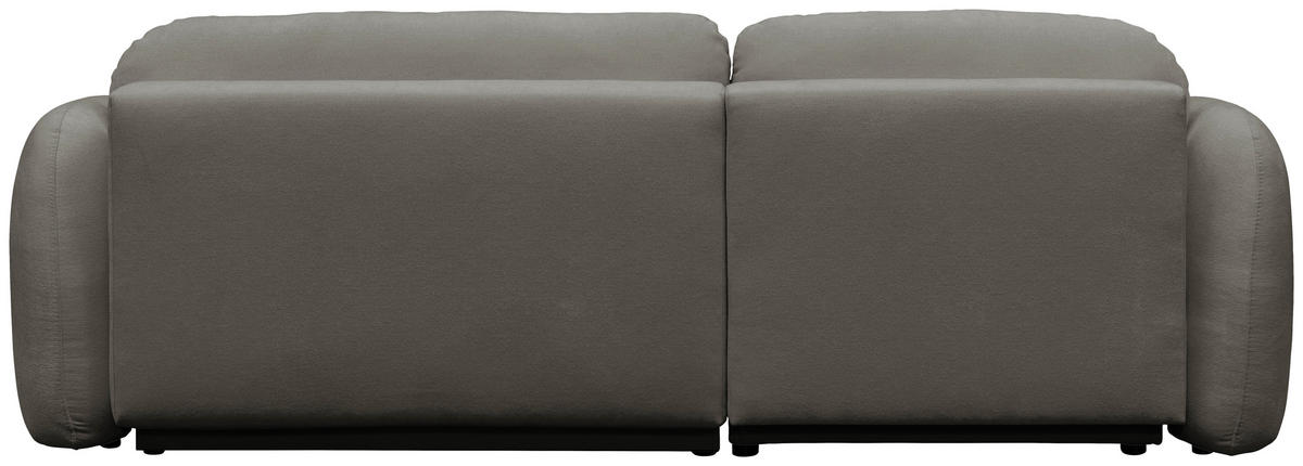 ECKSOFA VELU Grau Chenille  - Schwarz/Grau, Design, Textil (175/270cm) - MID.YOU