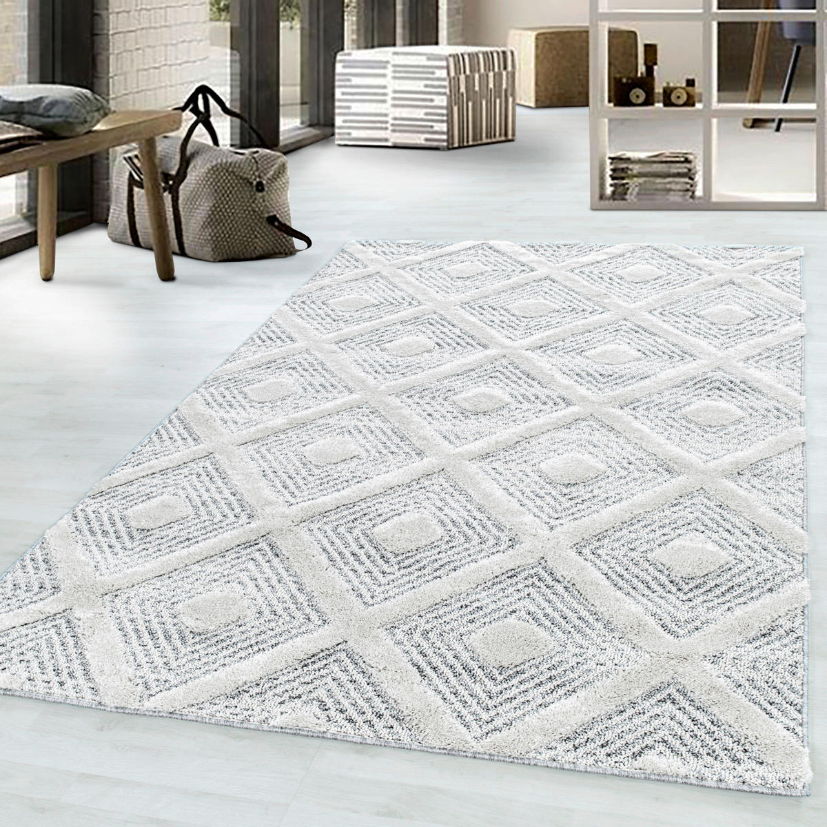 TKANI TEPIH 280/370 cm   siva  Pisa 4707 grau  - siva, Konvencionalno, tekstil (280/370cm)
