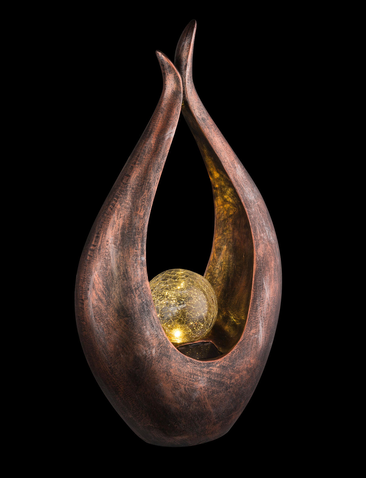SOLARLEUCHTE - Klar/Bronzefarben, Basics, Glas/Kunststoff (26,5/13/50cm) - Globo