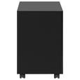 ROLLCONTAINER 39/60/45 cm  - Schwarz, KONVENTIONELL, Kunststoff/Metall (39/60/45cm) - Novel