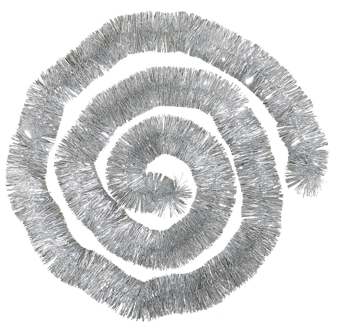 GIRLANDE  - Silberfarben, LIFESTYLE, Kunststoff (270/7cm)