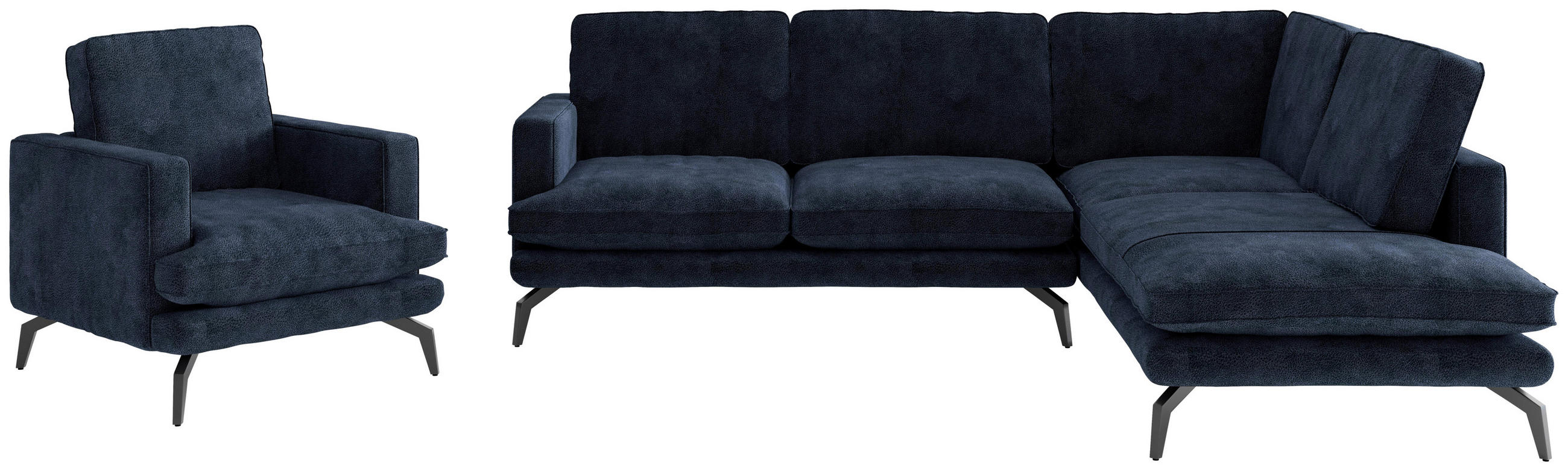 Livetastic SEDACÍ SESTAVA, textil, tmavě modrá