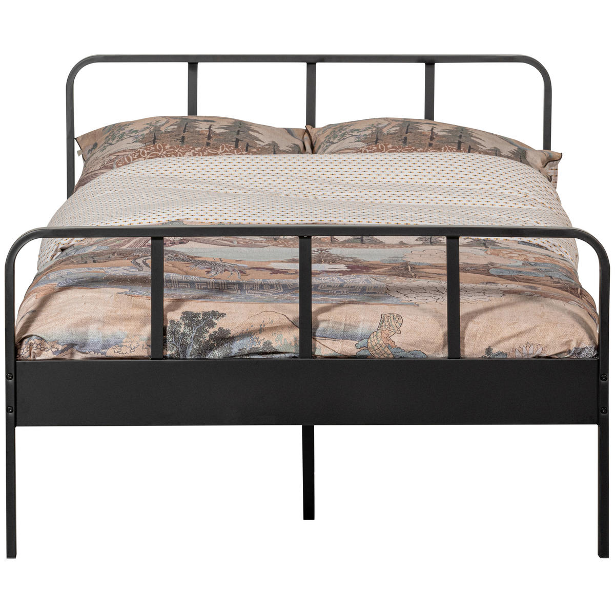 METALLBETT 120/200 cm  in Schwarz  - Schwarz, Basics, Metall (120/200cm) - MID.YOU