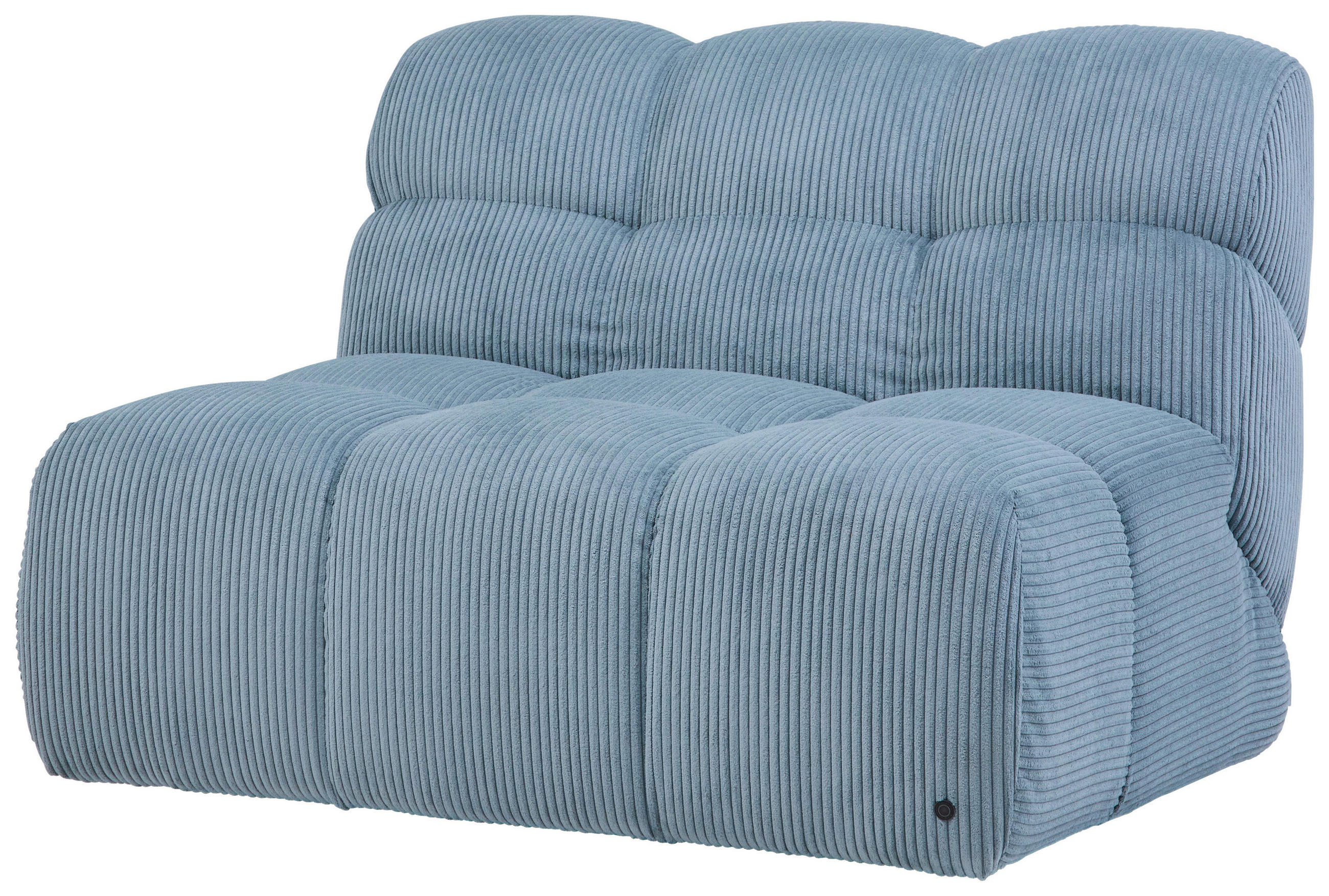 SESSEL in Cord Pastellblau  - Pastellblau/Schwarz, KONVENTIONELL, Textil/Metall (105/78/90cm) - Tom Tailor