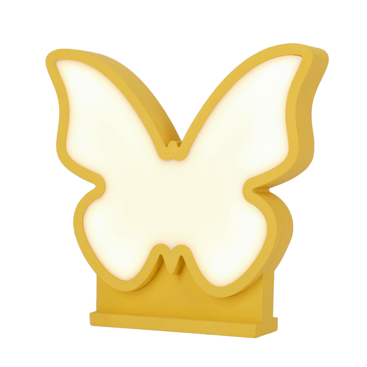 KINDERTISCHLEUCHTE Butterfly 28.5/5/26.5 cm  - Goldfarben, Basics, Holzwerkstoff/Kunststoff (28.5/5/26.5cm)