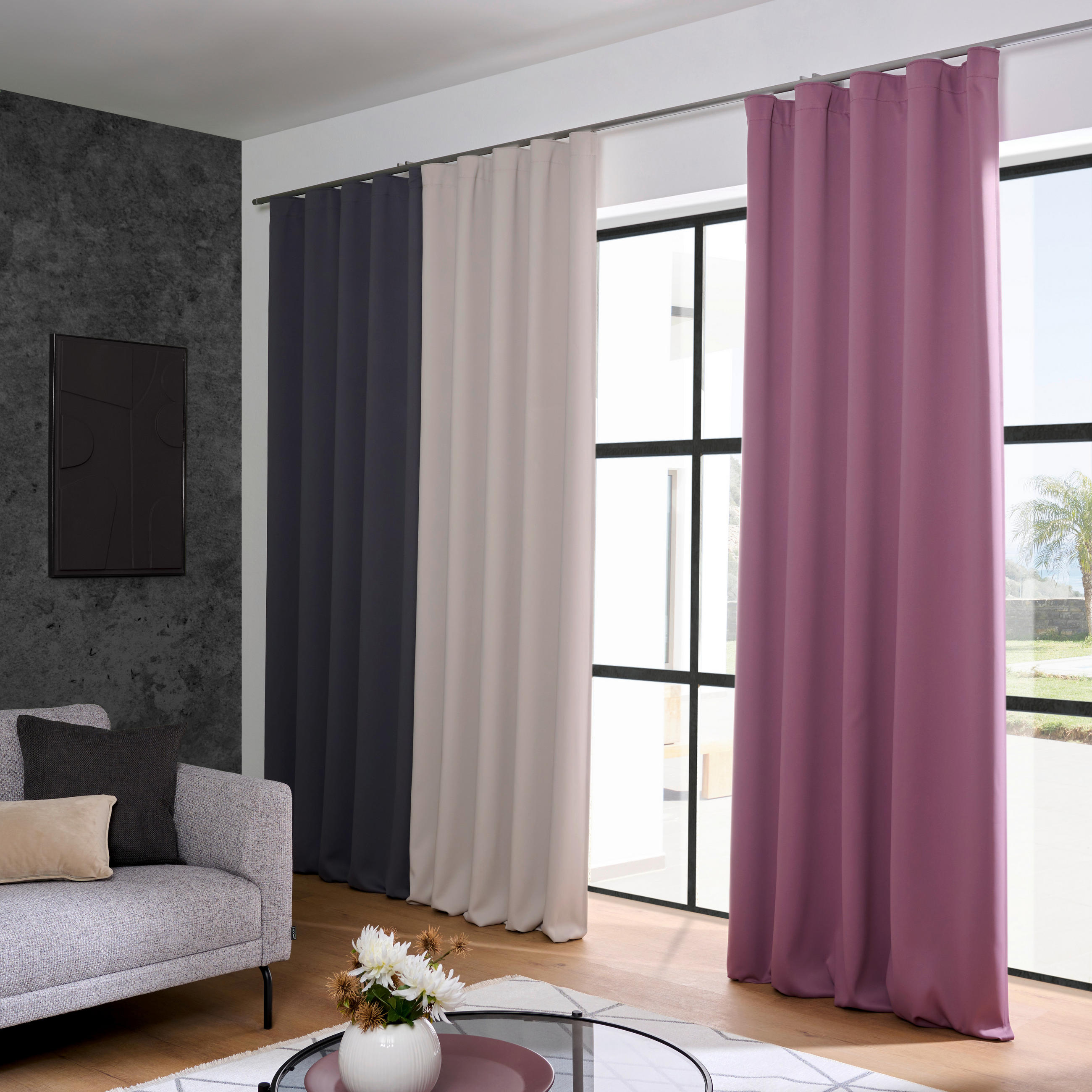 ZATEMŇOVACÍ ZÁVES, zatemnenie, 140/300 cm - biela, Basics, textil (140/300cm) - Esposa