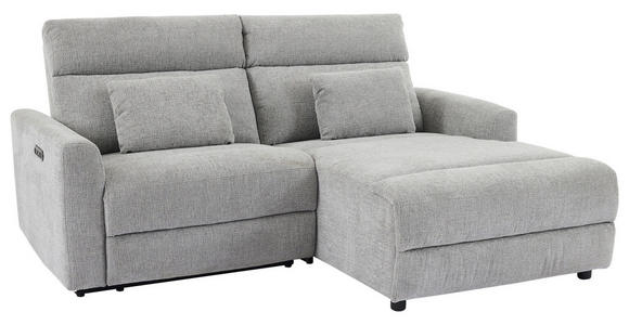 ECKSOFA  in Webstoff Grau  212/101 cm  - Schwarz/Grau, Design, Kunststoff/Textil (212/101cm) - Carryhome