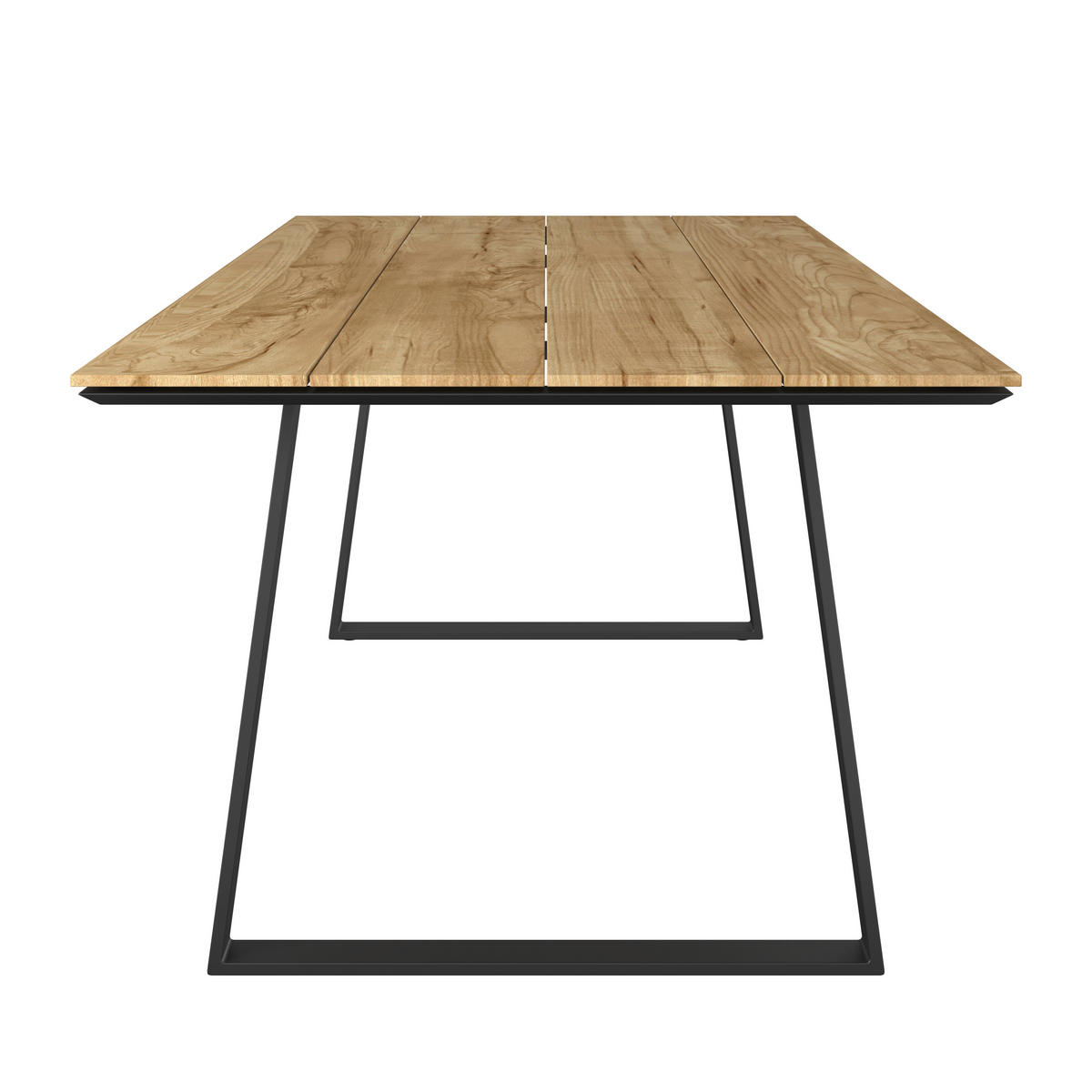 GARTENTISCH 200/100/76 cm Holz, Metall rechteckig  - Anthrazit/Teakfarben, Design, Holz/Metall (200/100/76cm) - Amatio