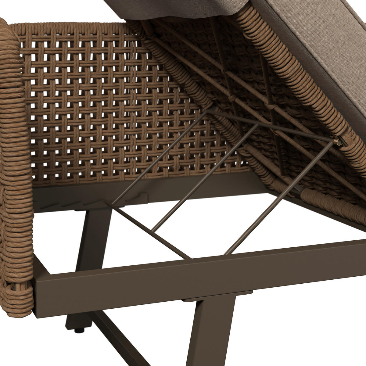 LOUNGE GARNITURA ogljikovo jeklo  - bežrjava/rumena, Moderno, kovina/umetna masa (200/67/68cm) - Beldano