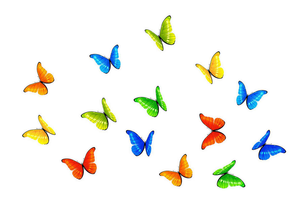 WANDTATTOO  - Multicolor, Basics, Kunststoff (25/35cm) - Euroart