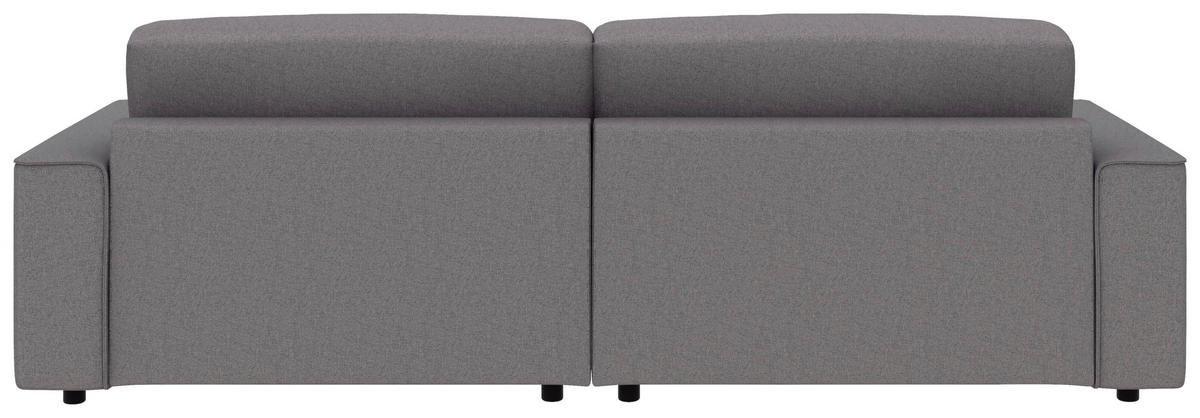 ECKSOFA in Struktur Anthrazit  - Anthrazit/Schwarz, Modern, Kunststoff/Textil (265/164cm) - Trendmanufaktur