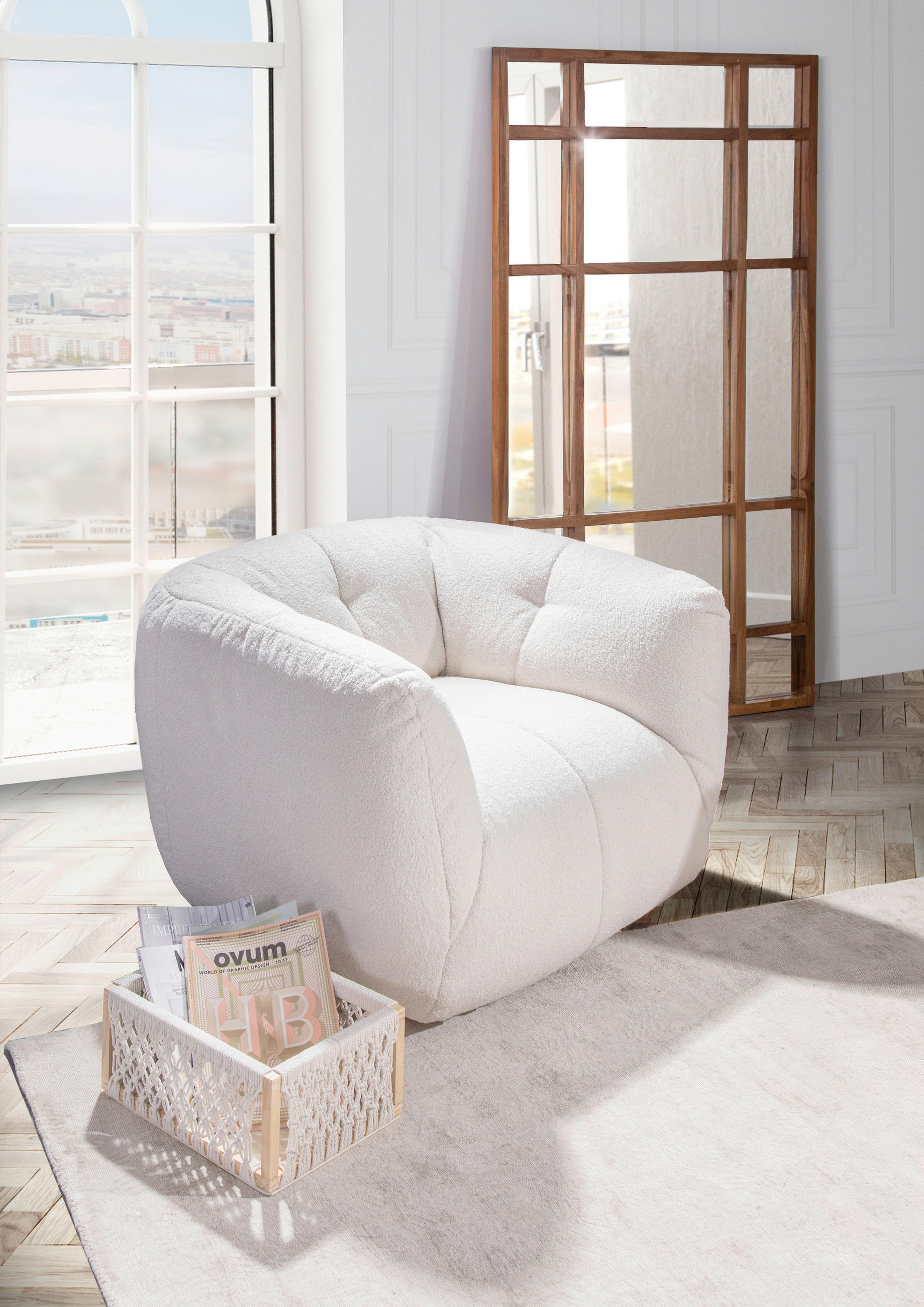 FOTOLIU țesătură plată - alb/negru, Design, plastic/textil (100/70/85cm) - Xora